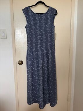 Universal Thread Blue Floral Midi Dress size L